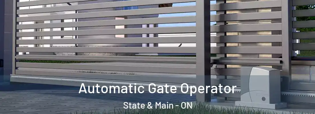  Automatic Gate Operator State & Main - ON