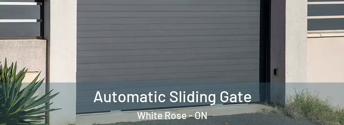  Automatic Sliding Gate White Rose - ON