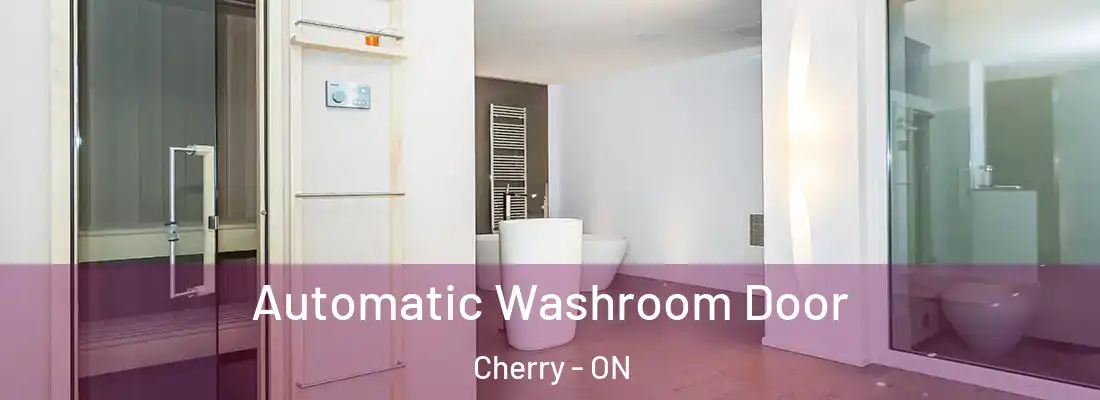  Automatic Washroom Door Cherry - ON