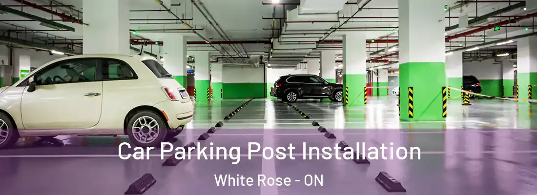  Car Parking Post Installation White Rose - ON