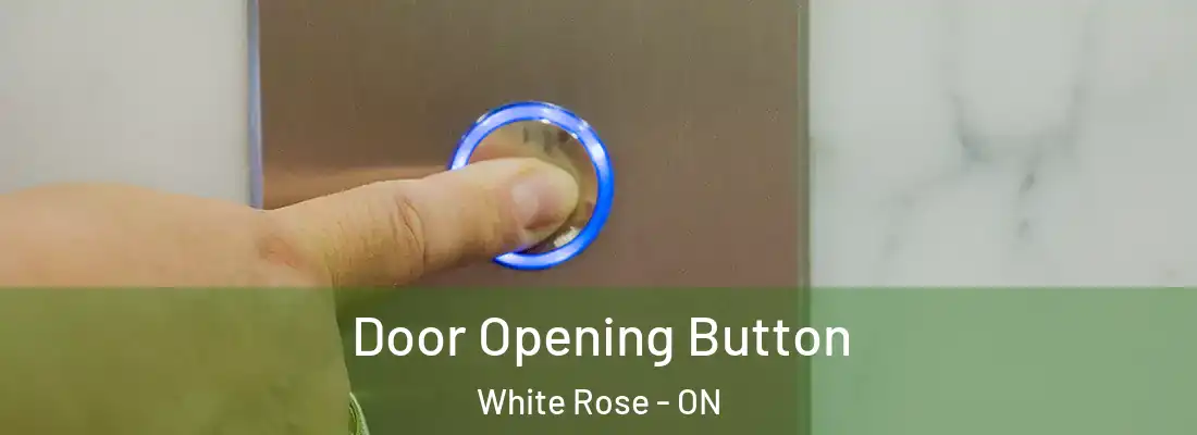  Door Opening Button White Rose - ON