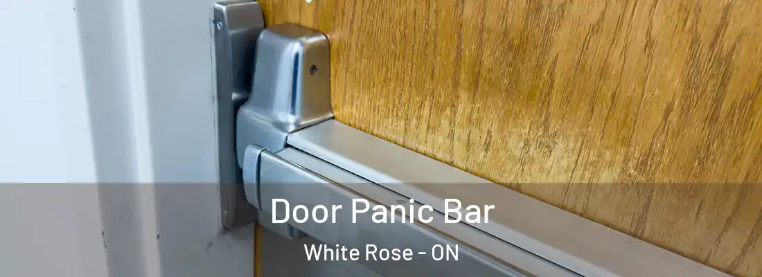  Door Panic Bar White Rose - ON