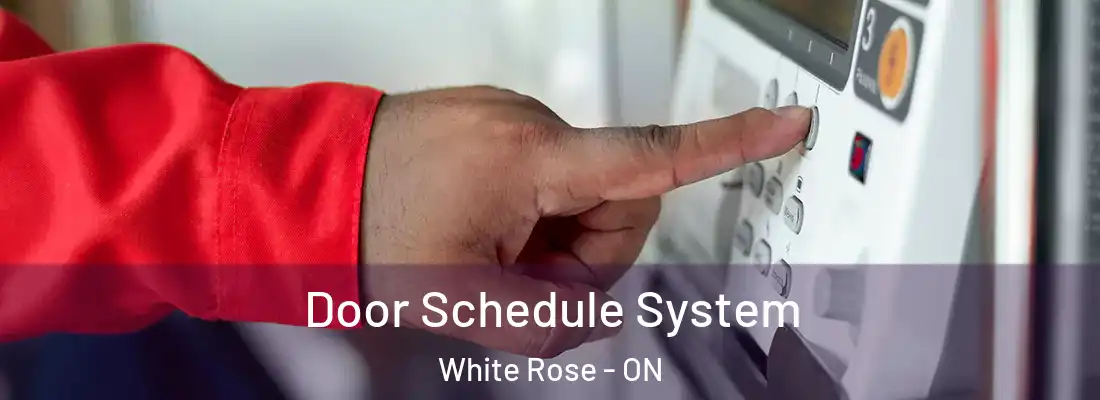  Door Schedule System White Rose - ON