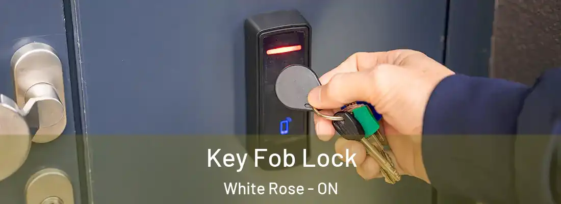  Key Fob Lock White Rose - ON