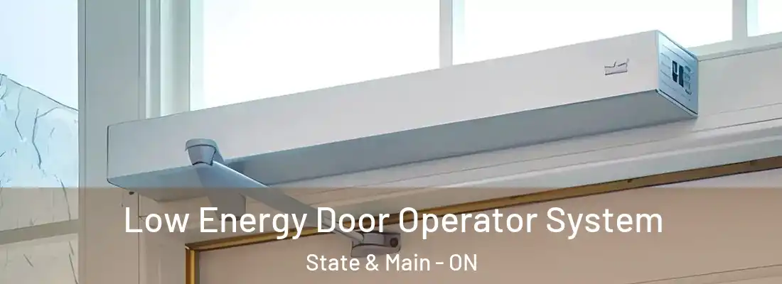  Low Energy Door Operator System State & Main - ON
