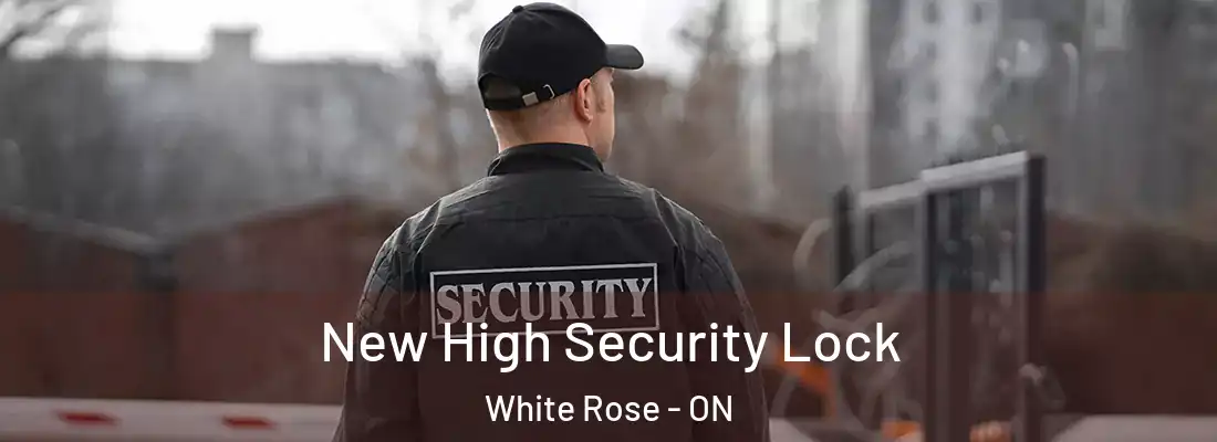  New High Security Lock White Rose - ON