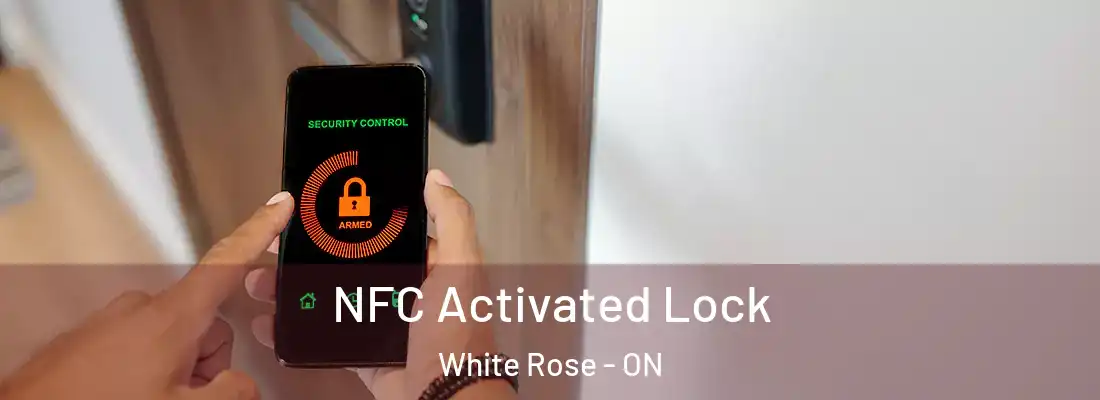  NFC Activated Lock White Rose - ON