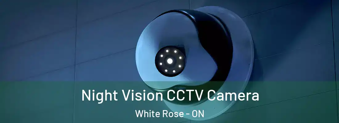 Night Vision CCTV Camera White Rose - ON