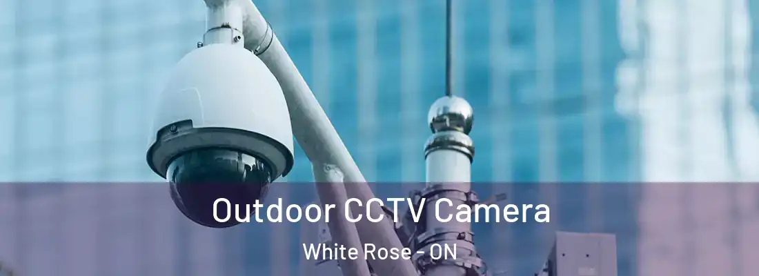  Outdoor CCTV Camera White Rose - ON