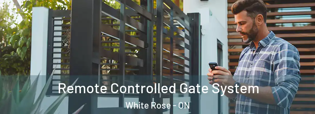  Remote Controlled Gate System White Rose - ON