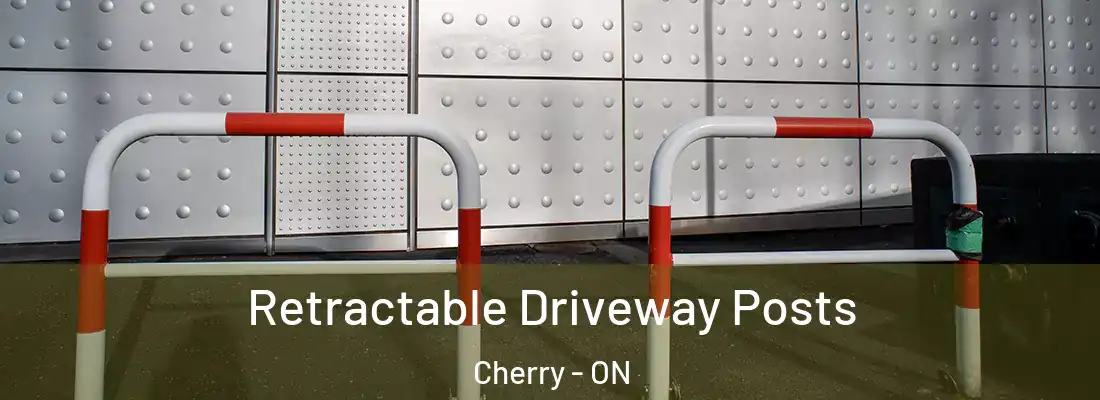  Retractable Driveway Posts Cherry - ON