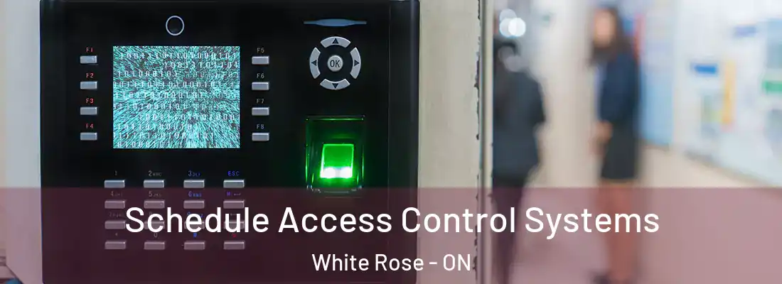  Schedule Access Control Systems White Rose - ON