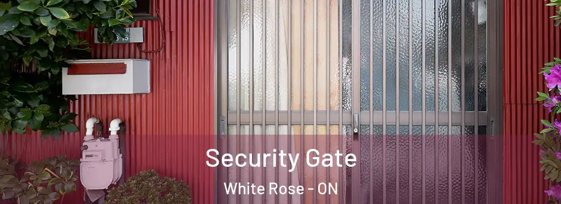  Security Gate White Rose - ON